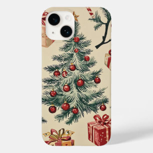 Coque Pour iPhone 14 Motif de Noël floral Poinsettia (2)
