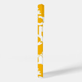 Coques Case-Mate iPhone Motif de Noël jaune (Verso / Droite)