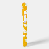 Coques Case-Mate iPhone Motif de Noël jaune (Verso / Gauche)