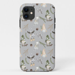 Case-Mate iPhone Case Motif de Noël moderne gris neutre