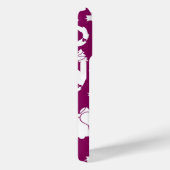 Coques Case-Mate iPhone Motif de Noël pourpre (Verso / Droite)