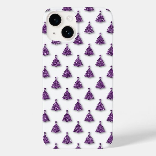 Coques Case-Mate iPhone Motif de Noël pourpre (Verso)