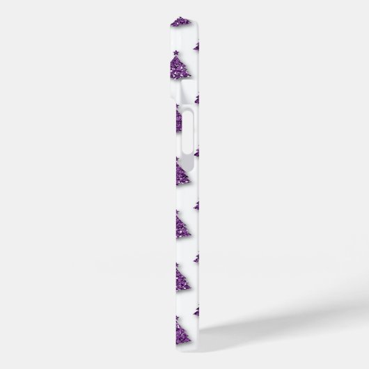 Coques Case-Mate iPhone Motif de Noël pourpre (Verso / Gauche)