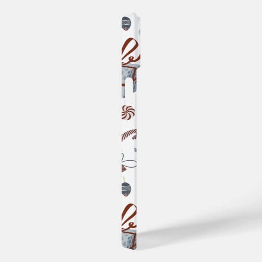 Coques Case-Mate iPhone Motif de Noël rétro (Verso / Droite)