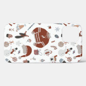 Coques Case-Mate iPhone Motif de Noël rétro (Verso (horizontal))