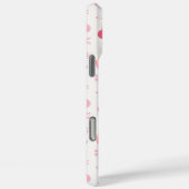 Coques Case-Mate iPhone Motif de Noël rose (Verso / Droite)