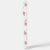 Coques Case-Mate iPhone Motif de Noël rose (Verso / Gauche)