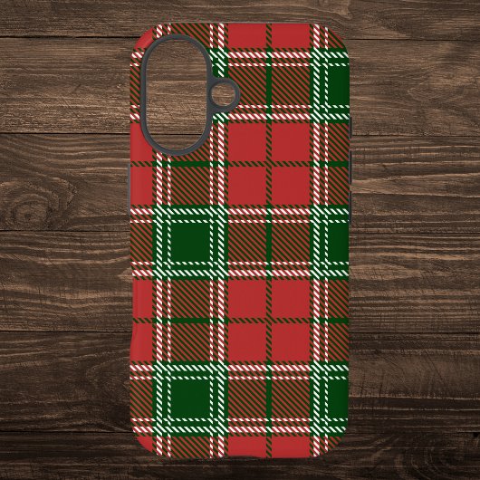 Coques Case-Mate iPhone Motif de Noël rouge et vert