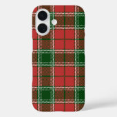 Coques Case-Mate iPhone Motif de Noël rouge et vert (Verso)
