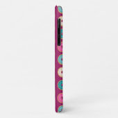 Coques Case-Mate iPhone Motif de noix de muscade sur violet (Dos/Gauche)