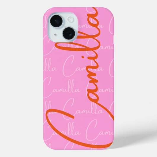 Coques Case-Mate iPhone Motif de nom répétitif Camilla (Verso)