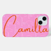Coques Case-Mate iPhone Motif de nom répétitif Camilla (Verso (horizontal))