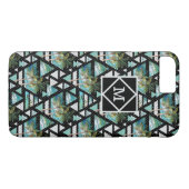 Coques Case-Mate iPhone Motif de palmes et vagues géométriques Abstraites (Dos (Horizontal))