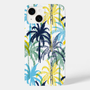 Coque Pour iPhone 14 Motif de palmiers tropicaux moderne