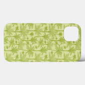 Coques Case-Mate iPhone Motif de palmiers verts (Verso (horizontal))