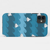 Coques Case-Mate iPhone Motif de papier de bateaux (Dos (Horizontal))