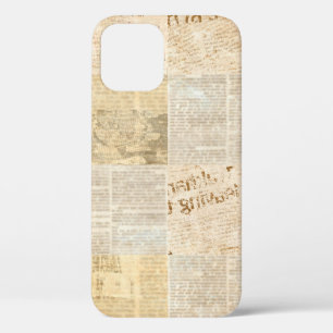 Case-Mate iPhone Case Motif de papier journal grunge vieux journal retou