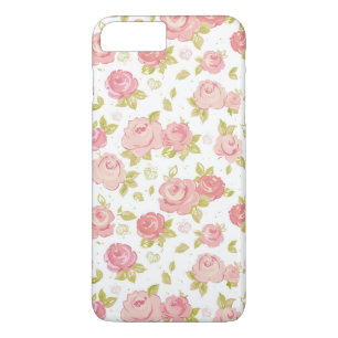 Coques Pour iPhone Motif de papier peint d'élégance des roses roses
