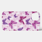 Coques Case-Mate iPhone motif de papillon 3 (Verso (horizontal))