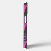 Coques Case-Mate iPhone Motif de papillon floral rose rétro (Verso / Droite)