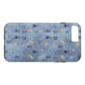 Coques Case-Mate iPhone Motif de Pâques Bleu (Dos (Horizontal))