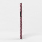 Coques Case-Mate iPhone Motif de parquet rouge rustique (Dos/Droite)