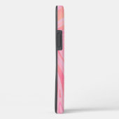 Coques Case-Mate iPhone Motif de Parties scintillant en marbre rose et or (Verso / Droite)