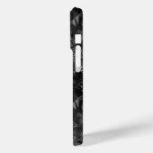 Coques Case-Mate iPhone Motif de Parties scintillant moderne Monogramme Bl (Verso / Gauche)