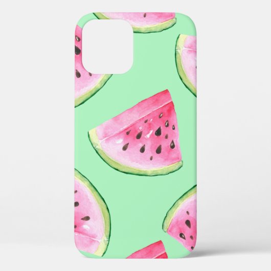 Coques Case-Mate iPhone Motif de pastèque en Aquarelle Wa (Verso)