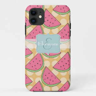 Coques Pour iPhone Motif de pastèque, Pois orange