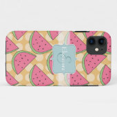 Coques Case-Mate iPhone Motif de pastèque, Pois orange (Dos (Horizontal))
