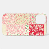 Coques Case-Mate iPhone motif de patchwork abstrait dessiné à la main sans (Verso (horizontal))