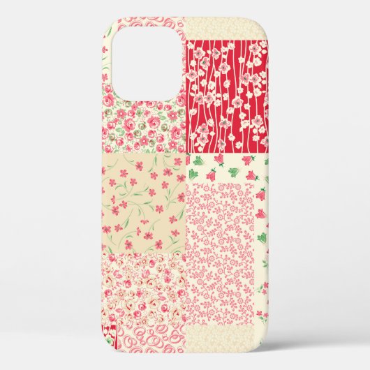 Coques Case-Mate iPhone motif de patchwork abstrait dessiné à la main sans (Verso)