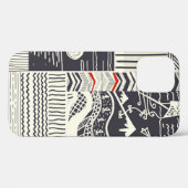 Coques Case-Mate iPhone Motif de patchwork sans couture de doodles abstrai (Verso (horizontal))
