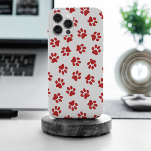Coque iPhone 15 Pro Max Motif De Pâtes, Patrouilles De Chiens, Paws Rouges