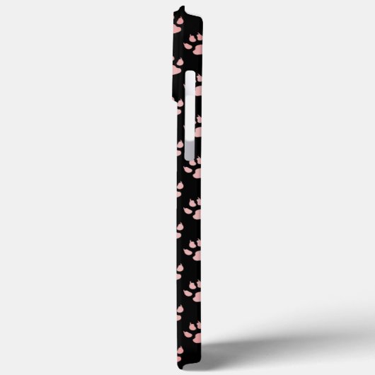 Coques Case-Mate iPhone Motif de pâtés rose clair (Verso / Gauche)