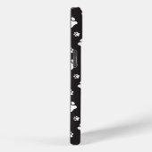 Coques Case-Mate iPhone Motif de pattes noir et blanc (Verso / Droite)