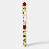 Coques Case-Mate iPhone Motif de pavots rouges (Verso / Gauche)