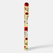 Coques Case-Mate iPhone Motif de pavots rouges (Verso / Droite)