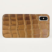 Coques Case-Mate iPhone Motif de peau d'animal de cuir de crocodile de (Dos (Horizontal))