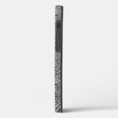 Coques Case-Mate iPhone Motif de peau de serpent noir et Brown (Verso / Gauche)