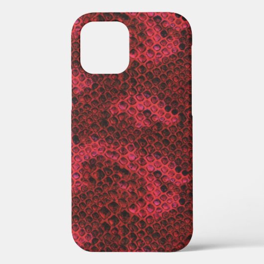 Coques Case-Mate iPhone Motif de peau de serpent rouge et noir Venom (Verso)
