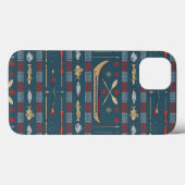 Coques Case-Mate iPhone Motif de pêche ethnique (Verso (horizontal))