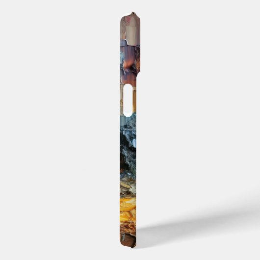 Coques Case-Mate iPhone Motif de peinture texturé épais (Verso / Droite)