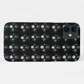 Coques Case-Mate iPhone Motif De Pelouse Noire Et Jacks, (Dos (Horizontal))