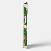 Coques Case-Mate iPhone Motif de perroquets avec Feuilles de palme (Verso / Droite)