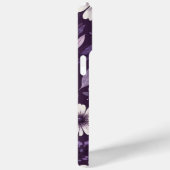 Coques Case-Mate iPhone Motif de pétales violets (Verso / Droite)