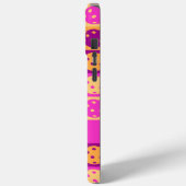 Coques Case-Mate iPhone Motif de Pickleball rose vibre (Verso / Gauche)