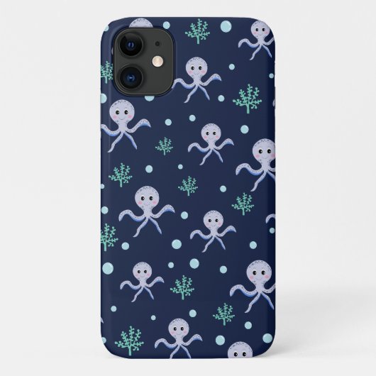 Coques Case-Mate iPhone Motif de Pieuvre Mignonne (Dos)