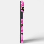 Coques Case-Mate iPhone Motif de pivoines roses (Verso / Droite)